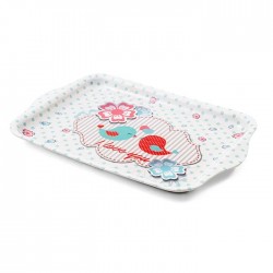 Damla Tepsi Mavi 43x31 cm