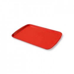 Plastik Servis Tepsi 20x30 cm Kırmızı