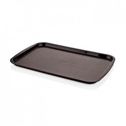 Plastik Servis Tepsi 32x44 cm Siyah